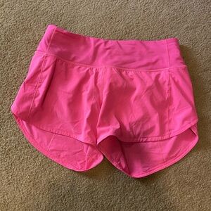 lululemon athletica Bright Pink Athletic Shorts